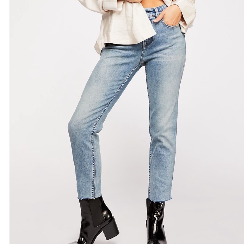 NWT Free People CRVY High Rise Straight Jean